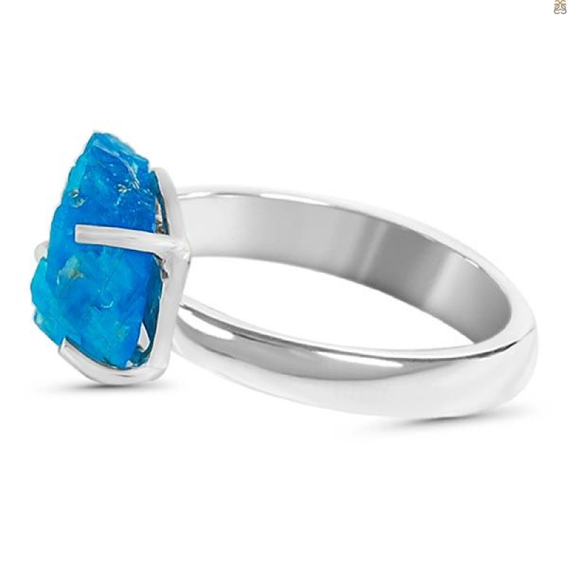 Neon Apatite Rough Adjustable Ring-ADJ-R NAR-2-140