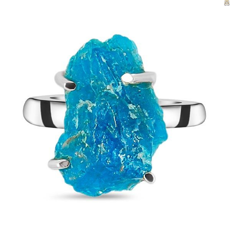 Neon Apatite Rough Adjustable Ring-ADJ-R NAR-2-15