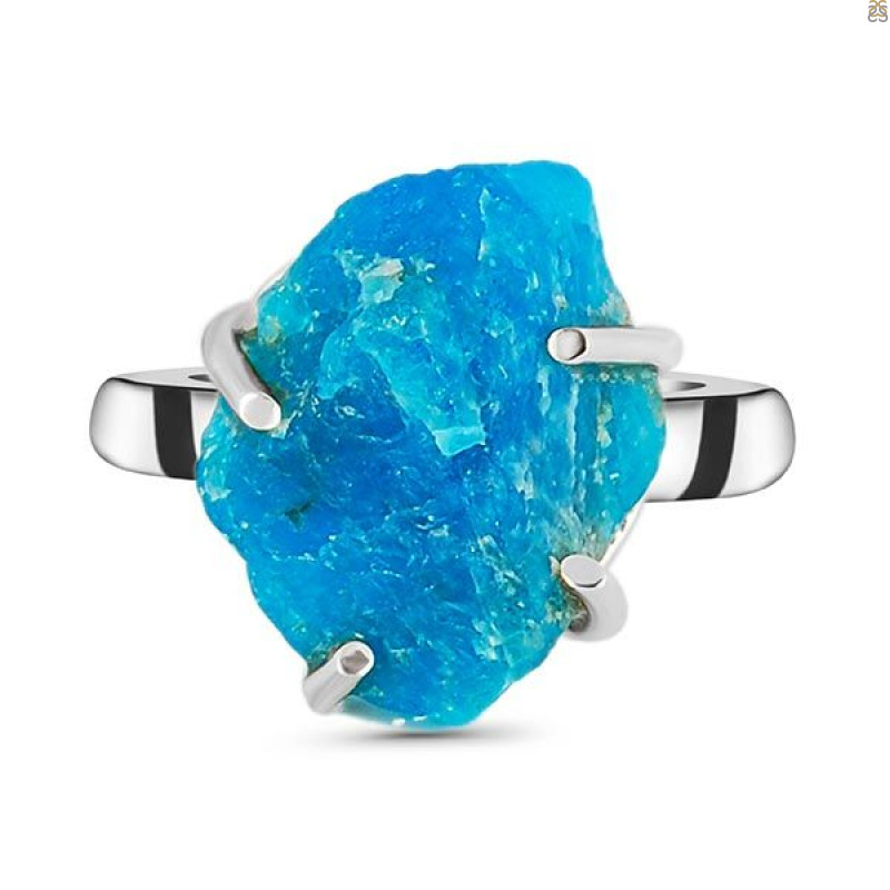 Neon Apatite Rough Adjustable Ring-ADJ-R NAR-2-16