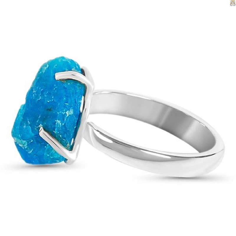 Neon Apatite Rough Adjustable Ring-ADJ-R NAR-2-16