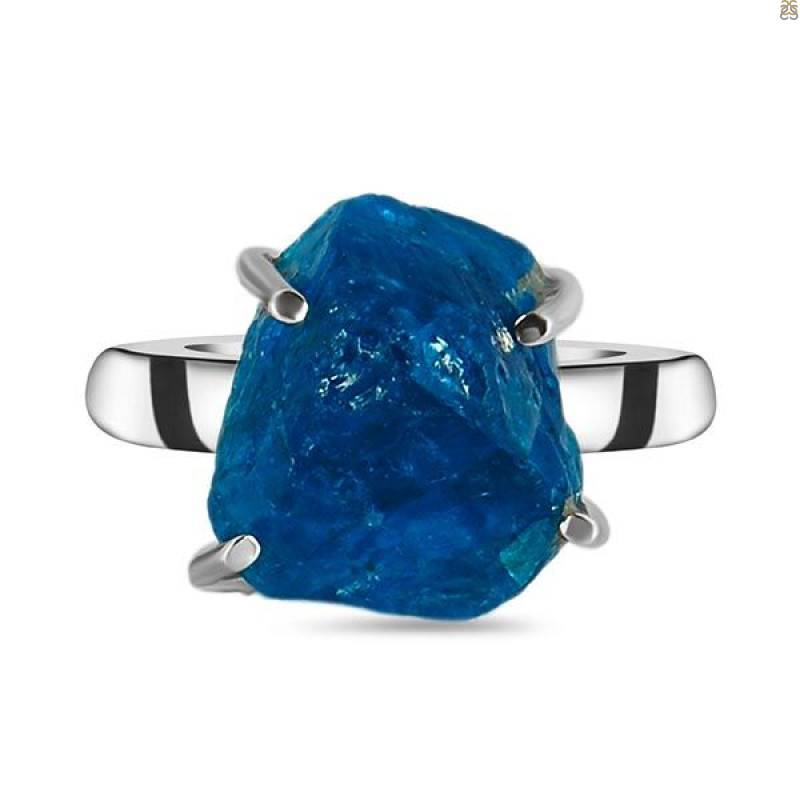 Neon Apatite Rough Adjustable Ring-ADJ-R NAR-2-18