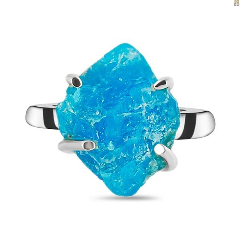 Neon Apatite Rough Adjustable Ring-ADJ-R NAR-2-21