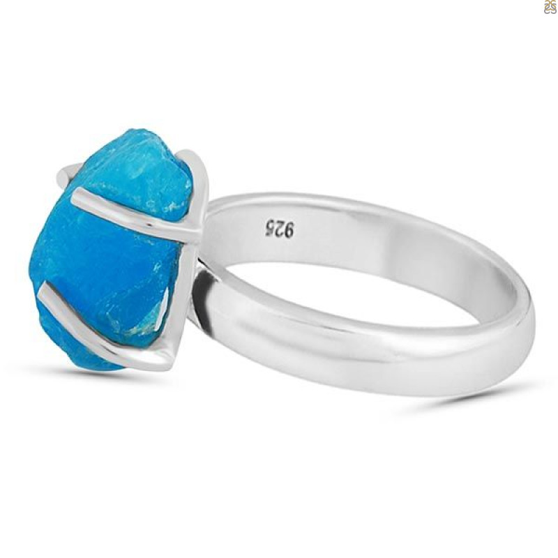 Neon Apatite Rough Adjustable Ring-ADJ-R NAR-2-24