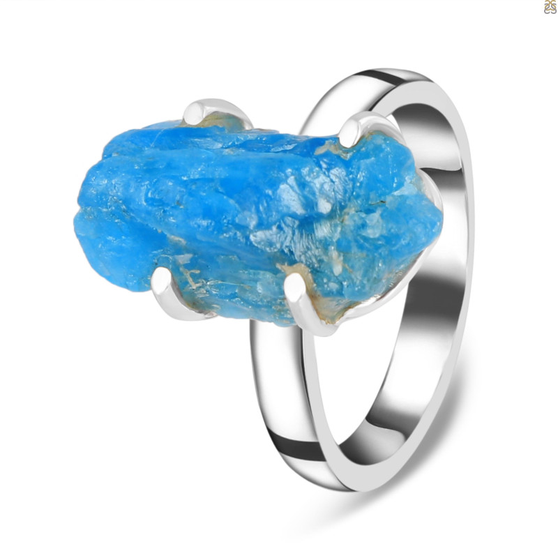 Neon Apatite Rough Adjustable Ring-ADJ-R NAR-2-29