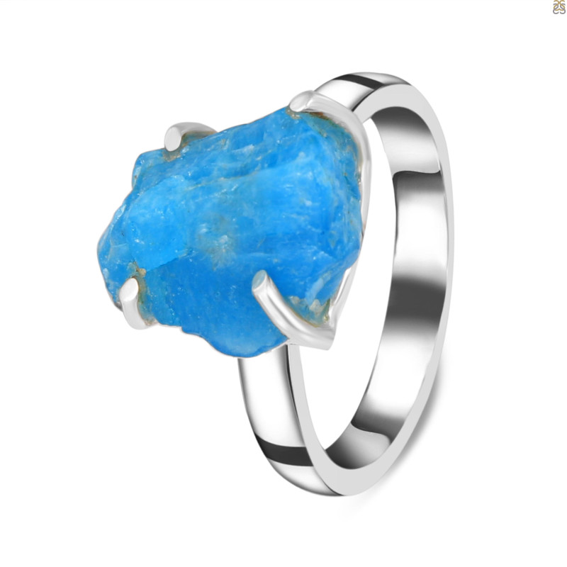 Neon Apatite Rough Adjustable Ring-ADJ-R NAR-2-32