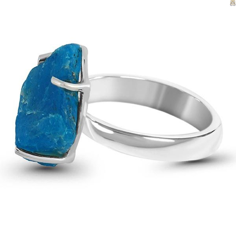 Neon Apatite Rough Adjustable Ring-ADJ-R NAR-2-47