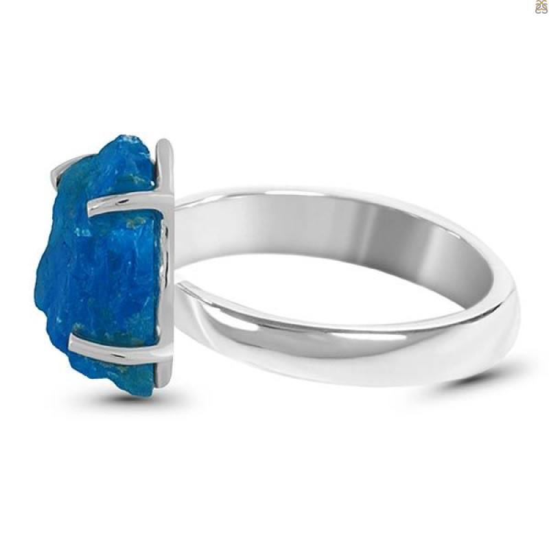 Neon Apatite Rough Adjustable Ring-ADJ-R NAR-2-48