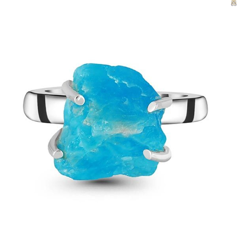 Neon Apatite Rough Adjustable Ring-ADJ-R NAR-2-51
