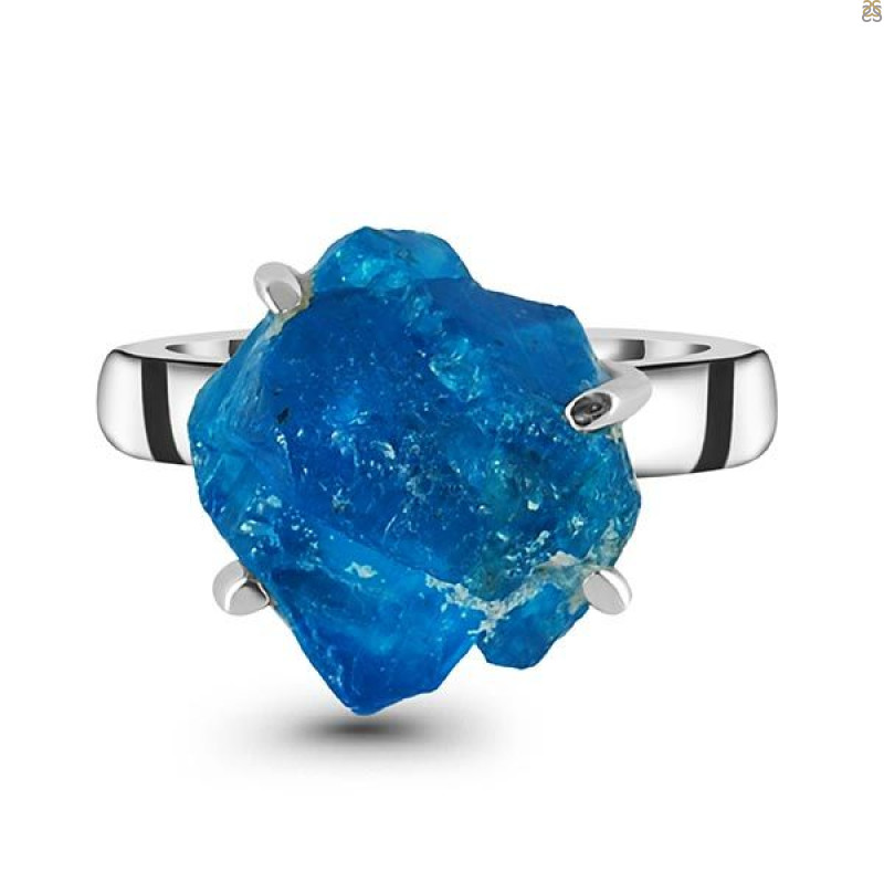 Neon Apatite Rough Adjustable Ring-ADJ-R NAR-2-56
