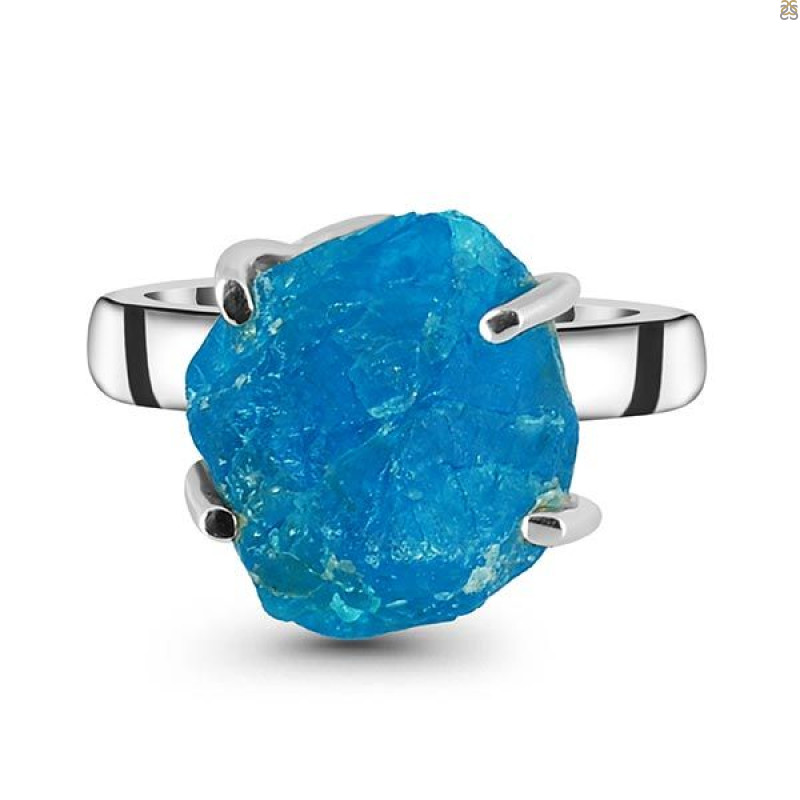 Neon Apatite Rough Adjustable Ring-ADJ-R NAR-2-58