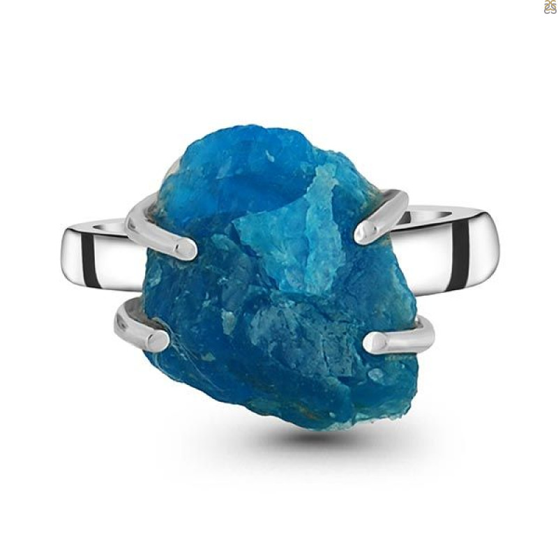 Neon Apatite Rough Adjustable Ring-ADJ-R NAR-2-60