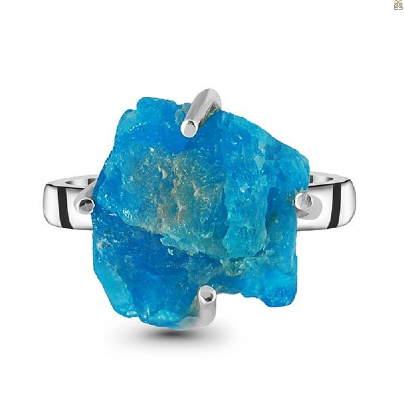 Neon Apatite Rough Adjustable Ring-ADJ-R NAR-2-61