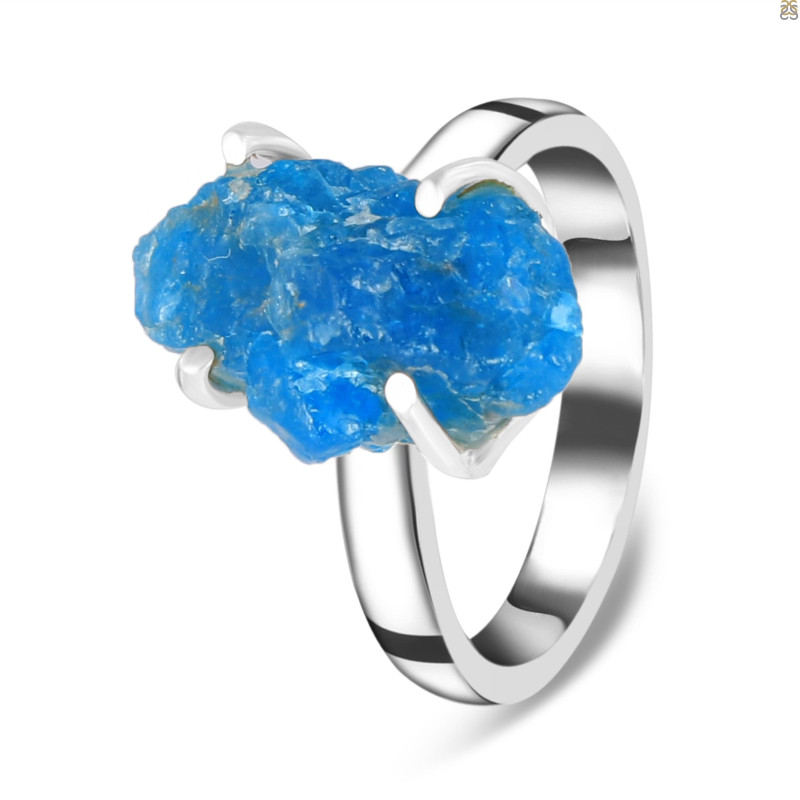 Neon Apatite Rough Adjustable Ring-ADJ-R NAR-2-62