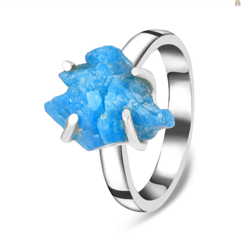 Neon Apatite Rough Adjustable Ring-ADJ-R NAR-2-63