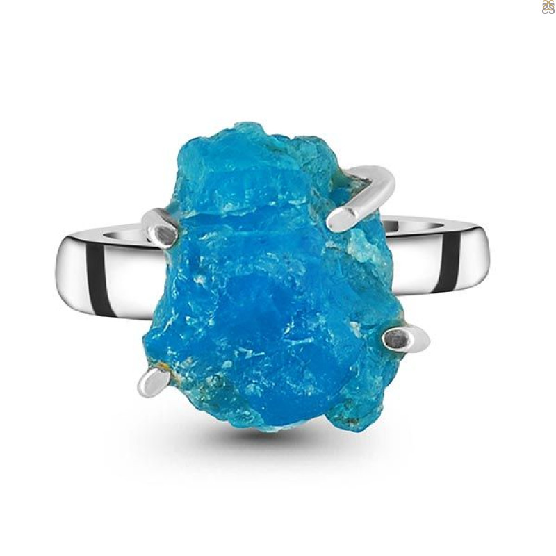 Neon Apatite Rough Adjustable Ring-ADJ-R NAR-2-64