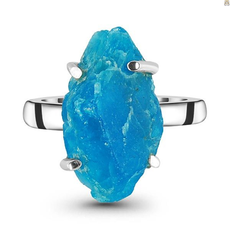 Neon Apatite Rough Adjustable Ring-ADJ-R NAR-2-65