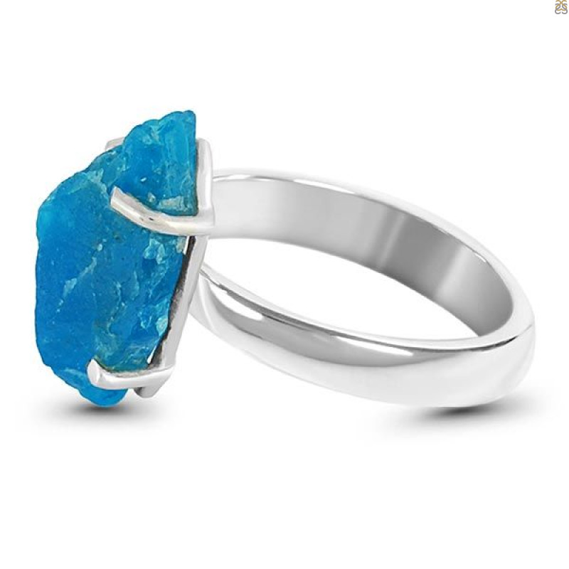Neon Apatite Rough Adjustable Ring-ADJ-R NAR-2-65