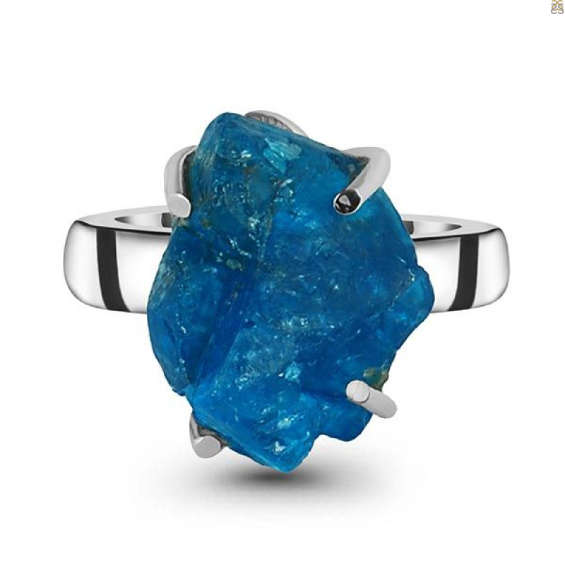 Neon Apatite Rough Adjustable Ring-ADJ-R NAR-2-66