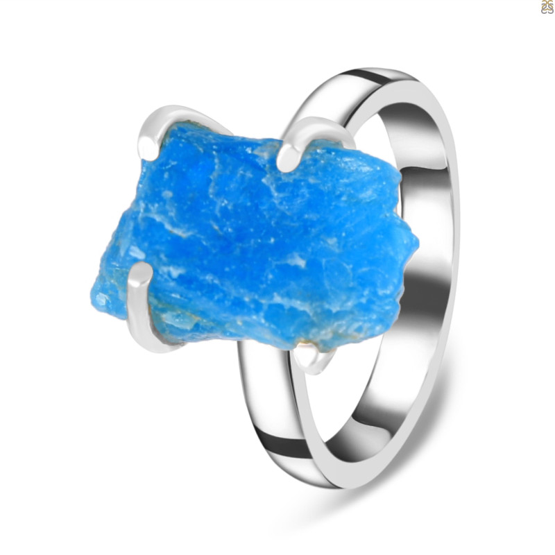 Neon Apatite Rough Adjustable Ring-ADJ-R NAR-2-68