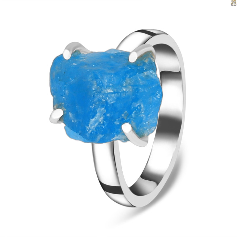 Neon Apatite Rough Adjustable Ring-ADJ-R NAR-2-69