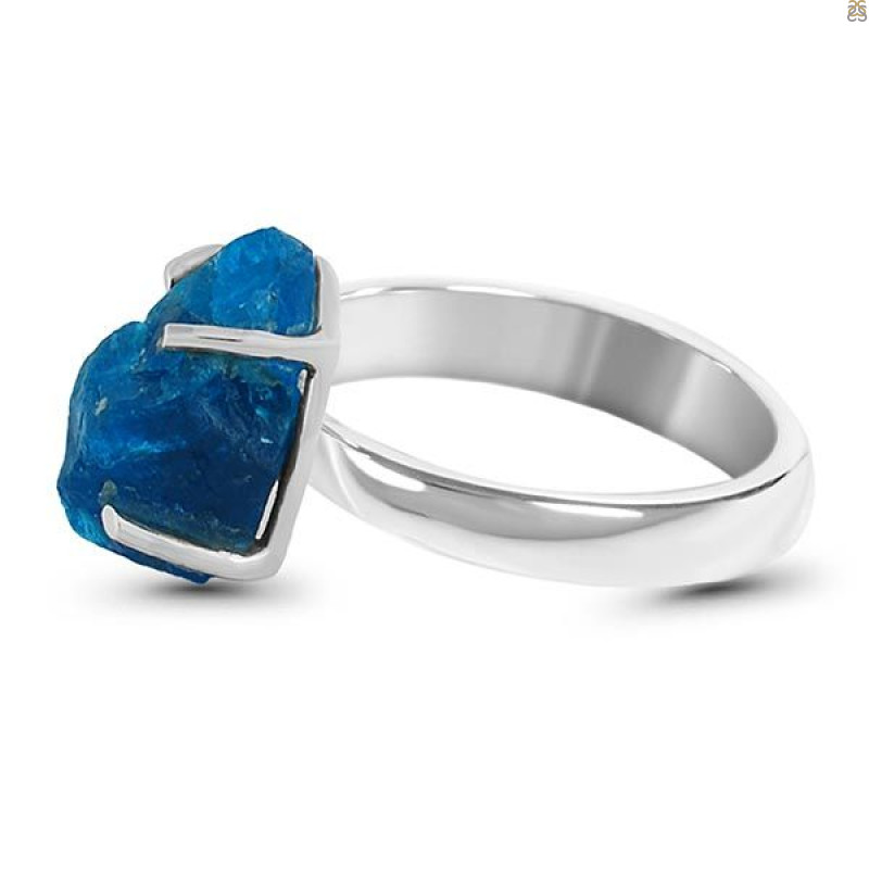 Neon Apatite Rough Adjustable Ring-ADJ-R NAR-2-74