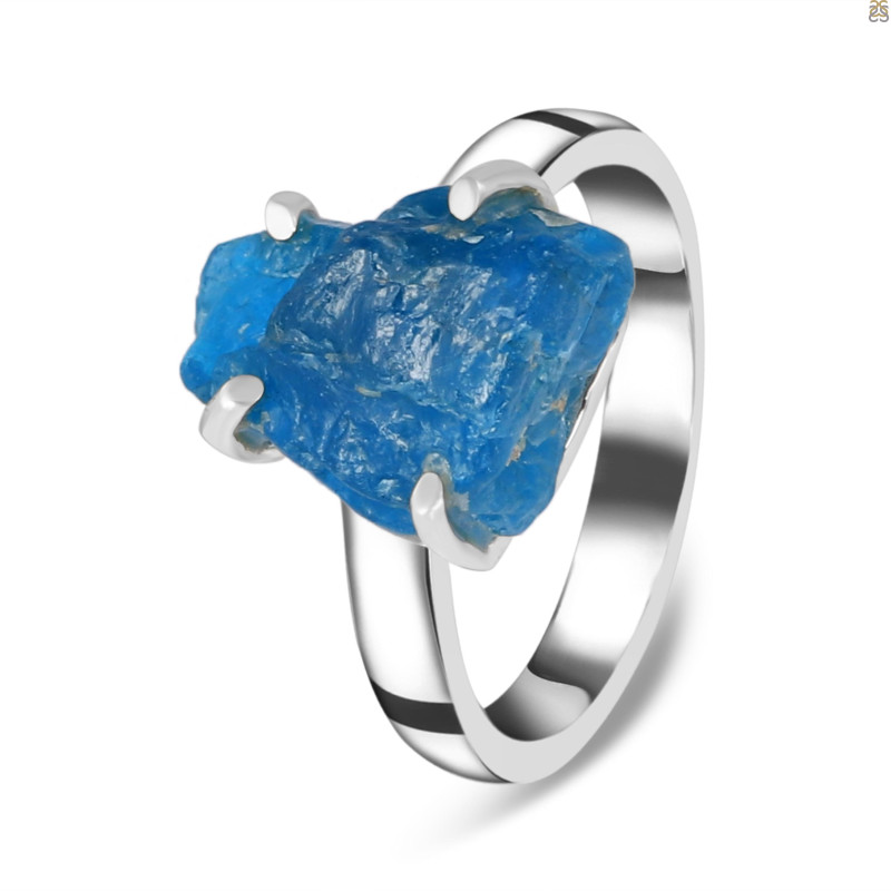 Neon Apatite Rough Adjustable Ring-ADJ-R NAR-2-77