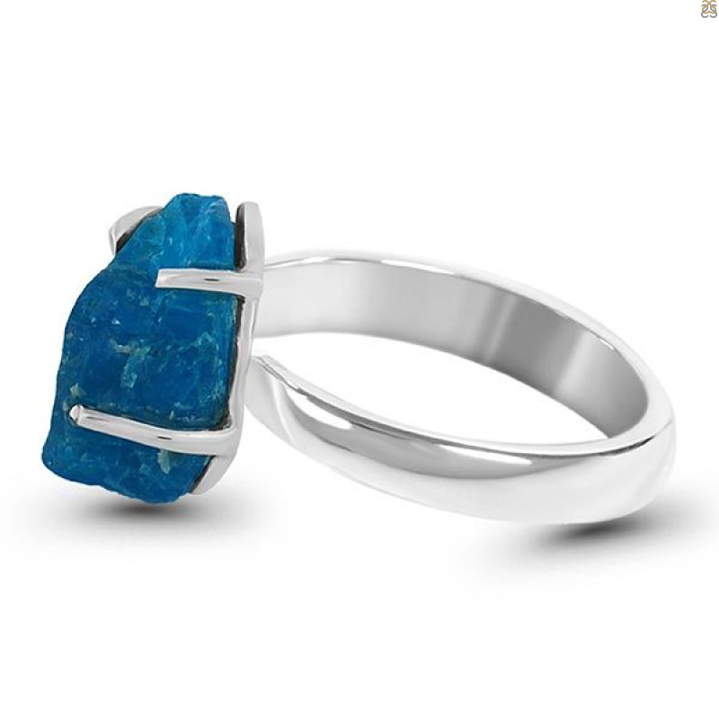 Neon Apatite Rough Adjustable Ring-ADJ-R NAR-2-77