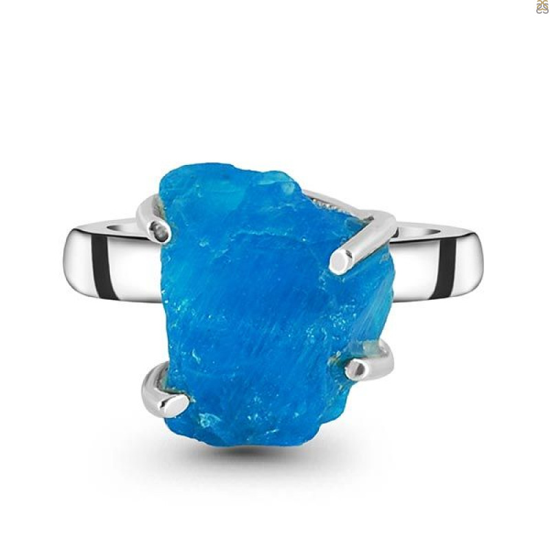 Neon Apatite Rough Adjustable Ring-ADJ-R NAR-2-79
