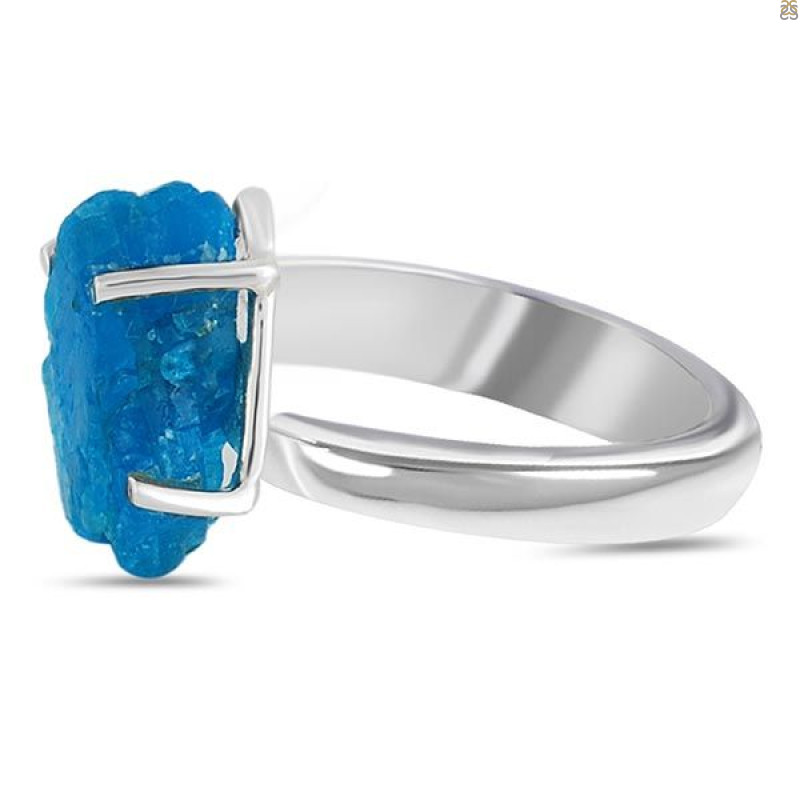 Neon Apatite Rough Adjustable Ring-ADJ-R NAR-2-93