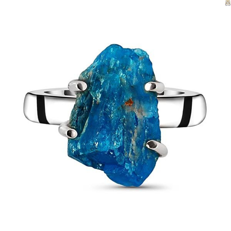 Neon Apatite Rough Adjustable Ring-ADJ-R NAR-2-96