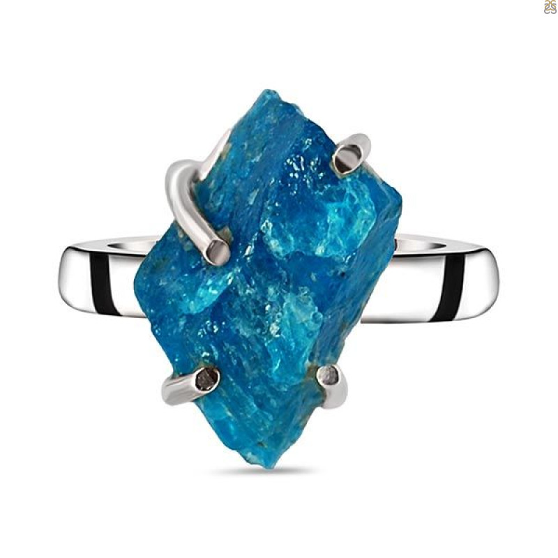 Neon Apatite Rough Adjustable Ring-ADJ-R NAR-2-97