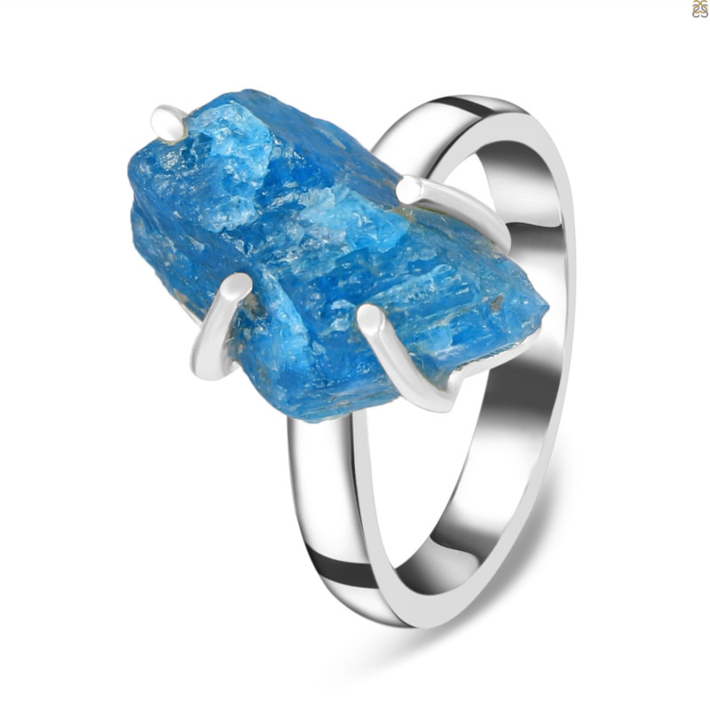 Neon Apatite Rough Adjustable Ring-ADJ-R NAR-2-97