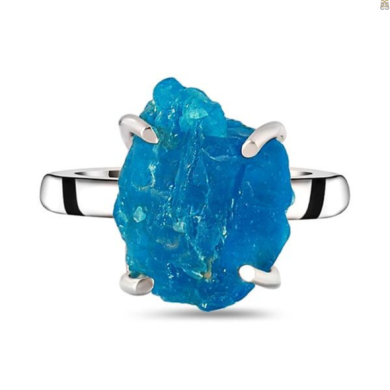 Neon Apatite Rough Adjustable Ring-ADJ-R NAR-2-98