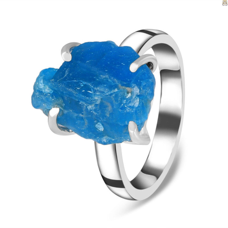 Neon Apatite Rough Adjustable Ring-ADJ-R NAR-2-98
