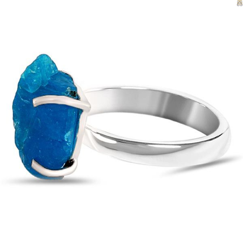 Neon Apatite Rough Adjustable Ring-ADJ-R NAR-2-98