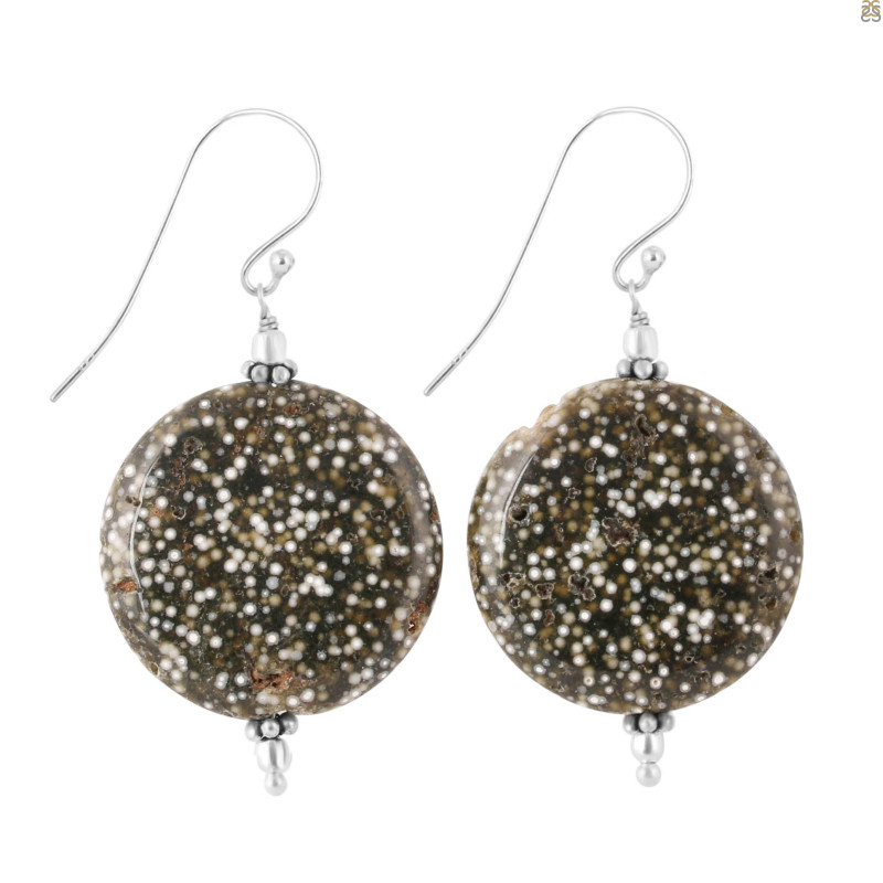 Ocean Jasper Beaded Earring-E BDD-OCJ-3-33
