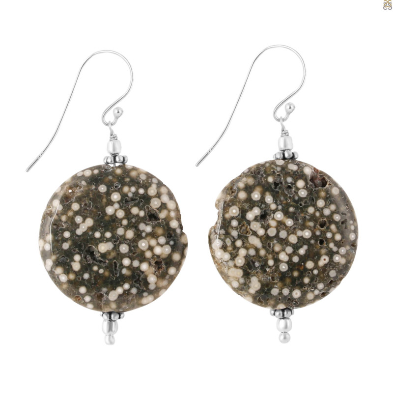 Ocean Jasper Beaded Earring-E BDD-OCJ-3-38