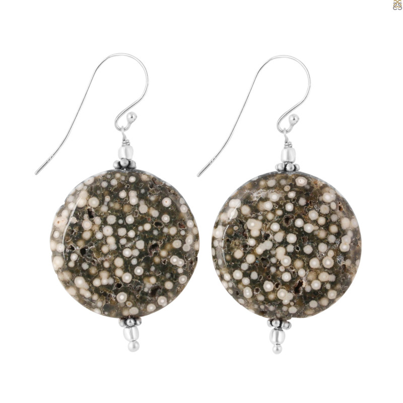 Ocean Jasper Beaded Earring-E BDD-OCJ-3-41