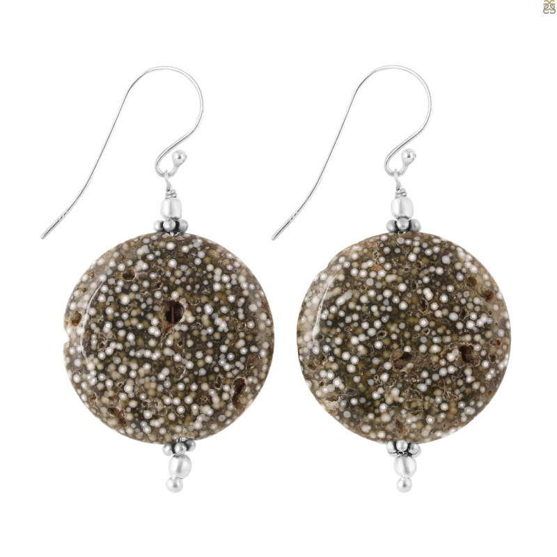 Ocean Jasper Beaded Earring-E BDD-OCJ-3-42