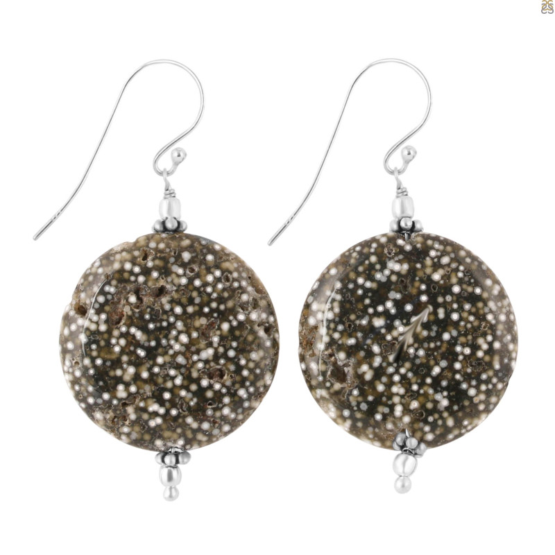 Ocean Jasper Beaded Earring-E BDD-OCJ-3-43