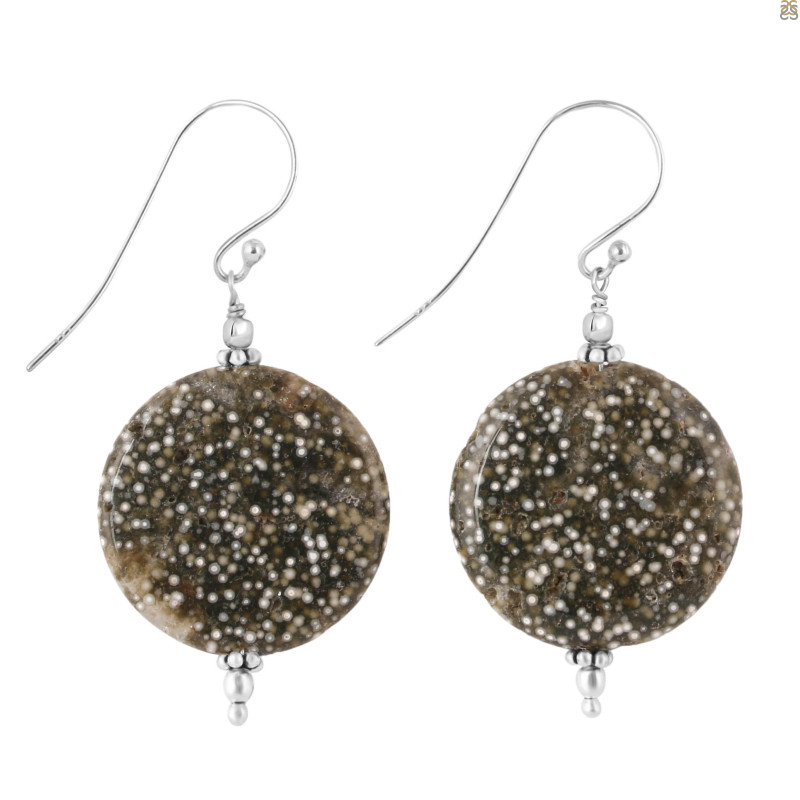 Ocean Jasper Beaded Earring-E BDD-OCJ-3-57