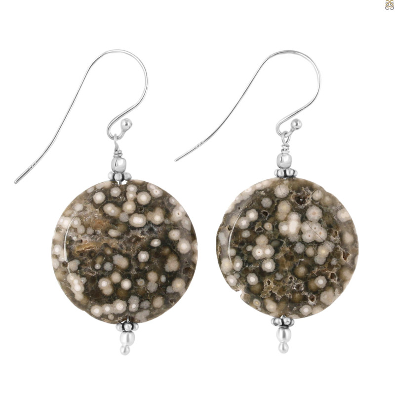 Ocean Jasper Beaded Earring-E BDD-OCJ-3-58