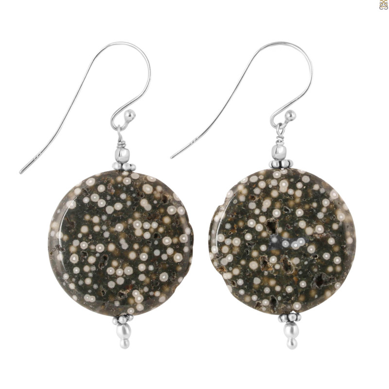 Ocean Jasper Beaded Earring-E BDD-OCJ-3-59