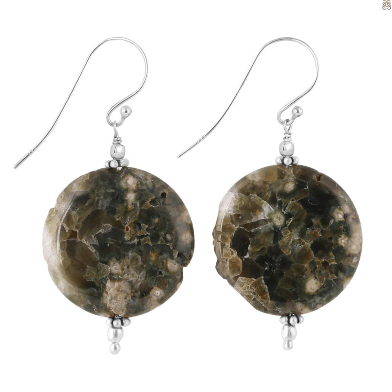 Ocean Jasper Beaded Earring-E BDD-OCJ-3-60