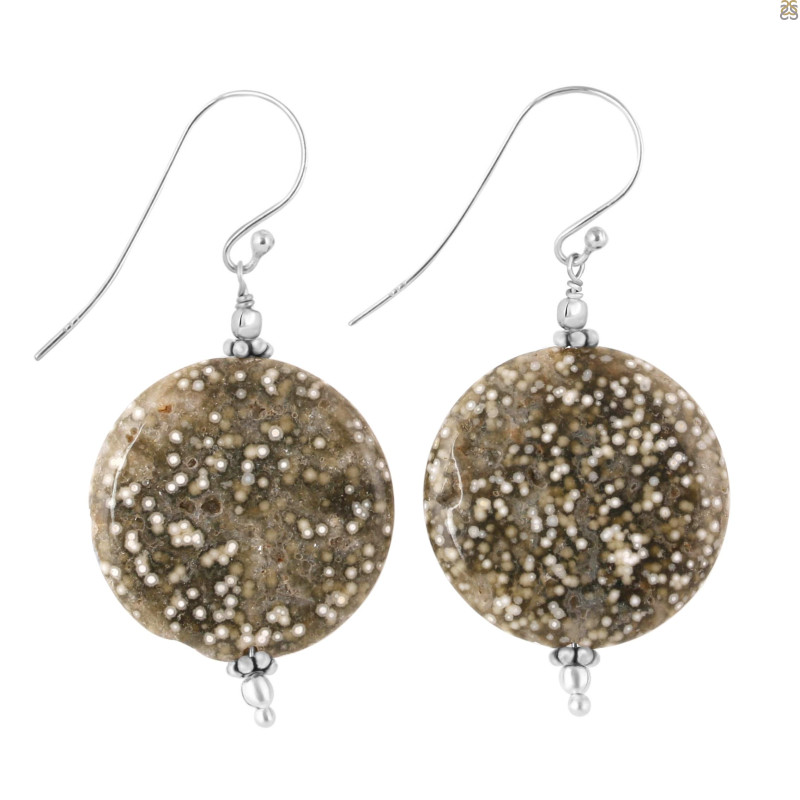 Ocean Jasper Beaded Earring-E BDD-OCJ-3-64