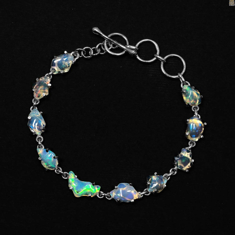 Opal Polished Nugget Bracelet-BSL OPL-11-12