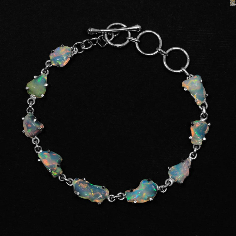 Opal Polished Nugget Bracelet-BSL OPL-11-17