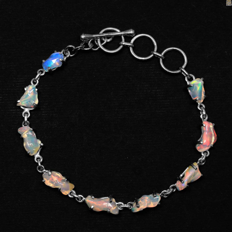 Opal Polished Nugget Bracelet-BSL OPL-11-30