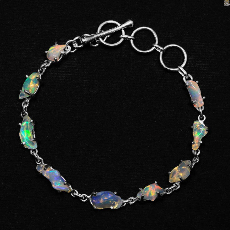 Opal Polished Nugget Bracelet-BSL OPL-11-40
