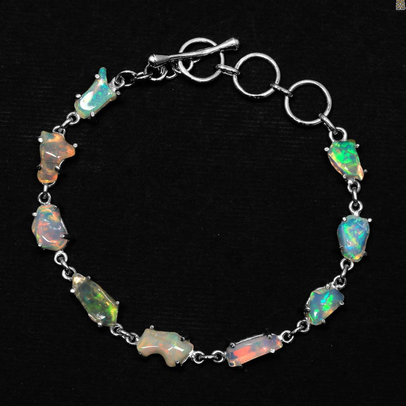 Opal Polished Nugget Bracelet-BSL OPL-11-45